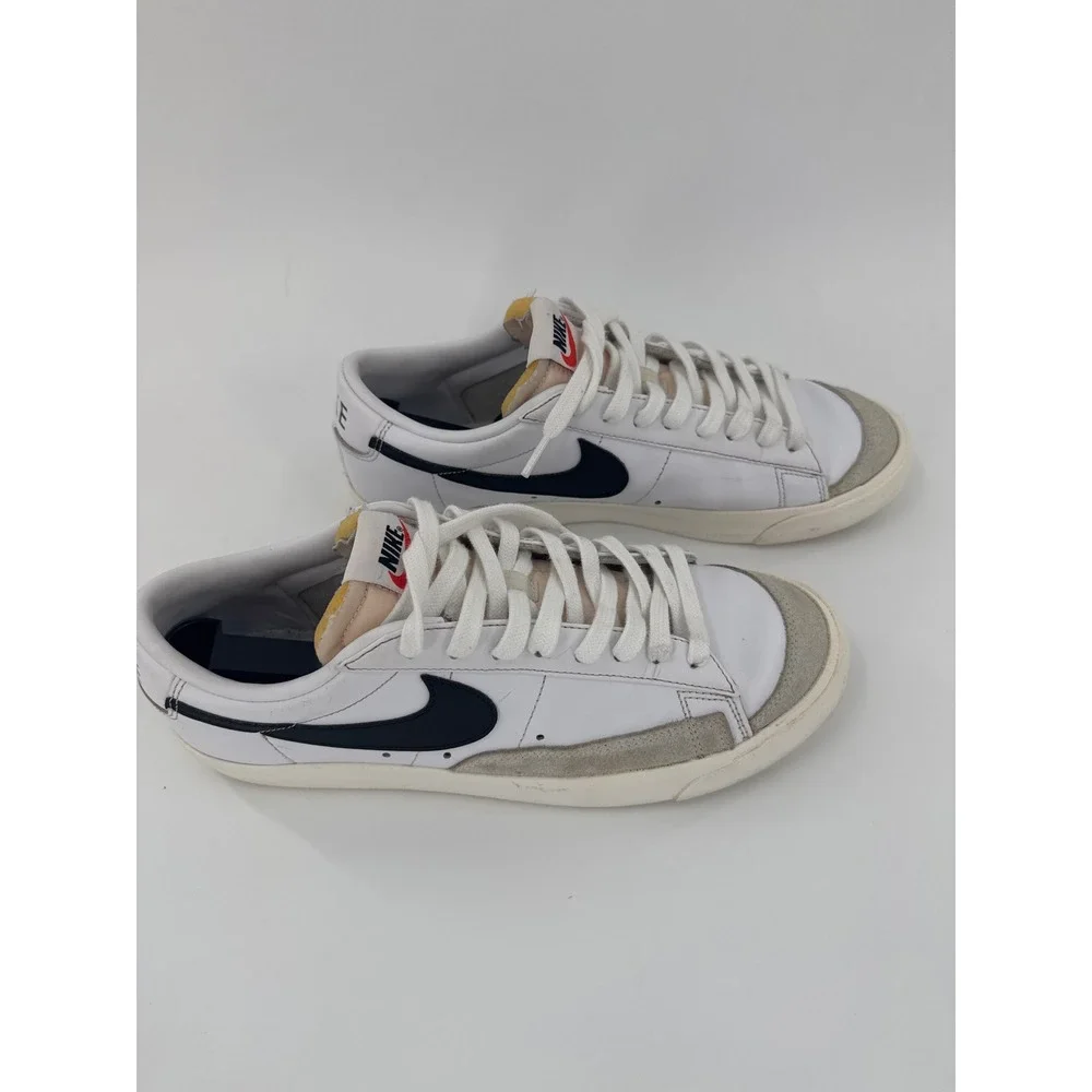 Nike Blazer Low 77 Vintage White Black Mens Sneakers DA6364-101 Size 9.5‎